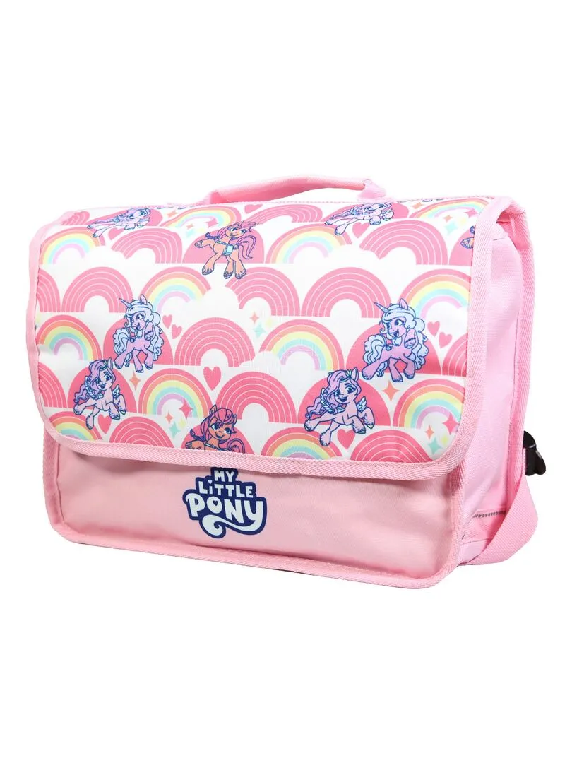 BAGTROTTER Cartable 32 cm maternelle My Little Pony Rose - Rose