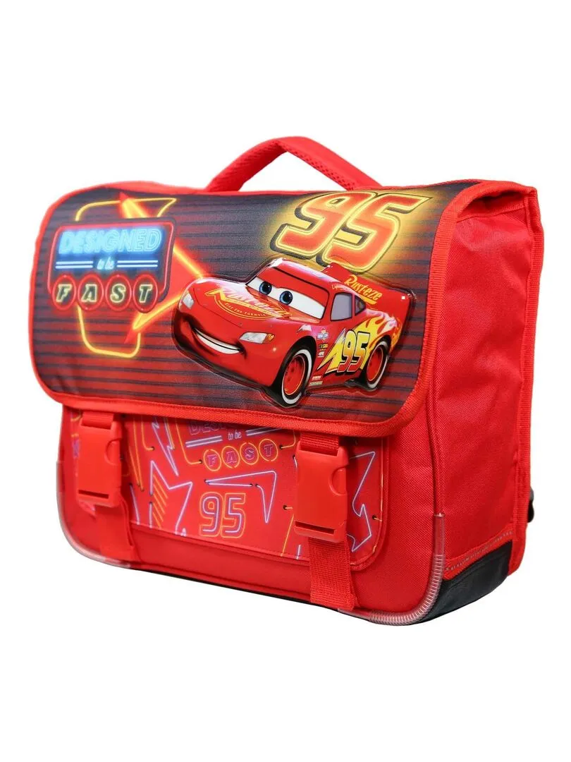 BAGTROTTER Cartable 38 cm Disney Cars Rouge - Rouge