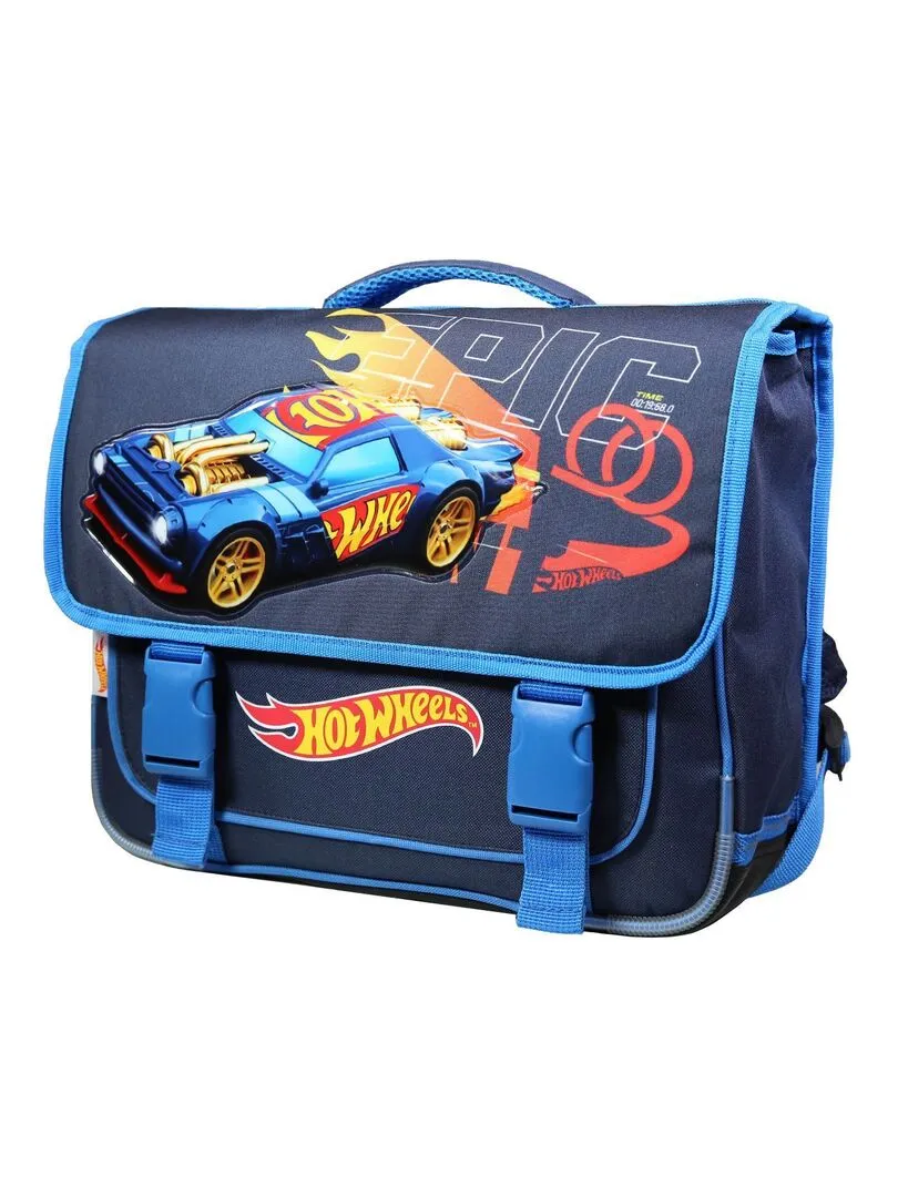 BAGTROTTER Cartable 38 cm Hot Wheels Voitures Bleu - Bleu