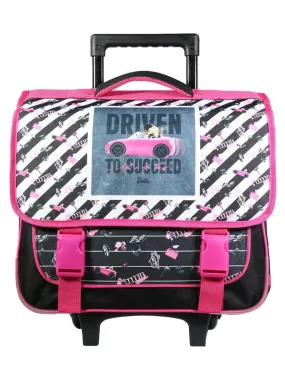 BAGTROTTER Cartable à roulettes 38 cm Barbie Voiture - Multicolore