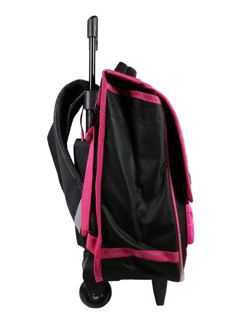 BAGTROTTER Cartable à roulettes 38 cm Barbie Voiture - Multicolore