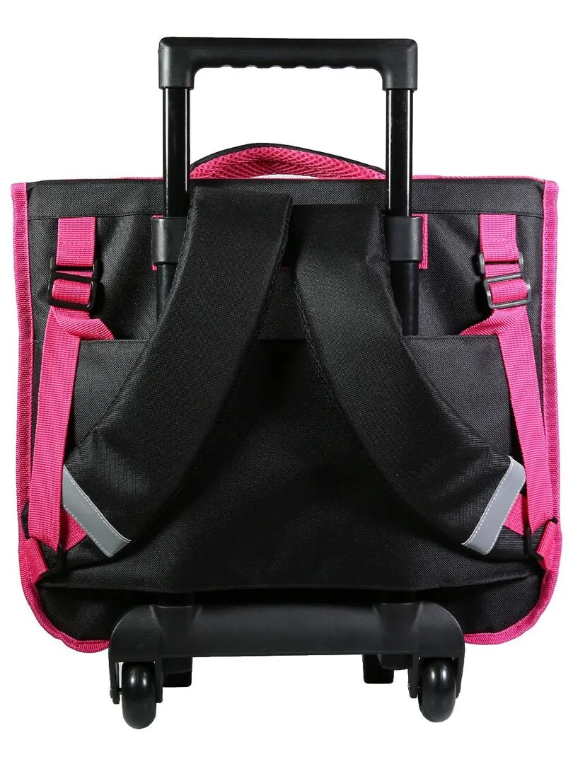 BAGTROTTER Cartable à roulettes 38 cm Barbie Voiture - Multicolore