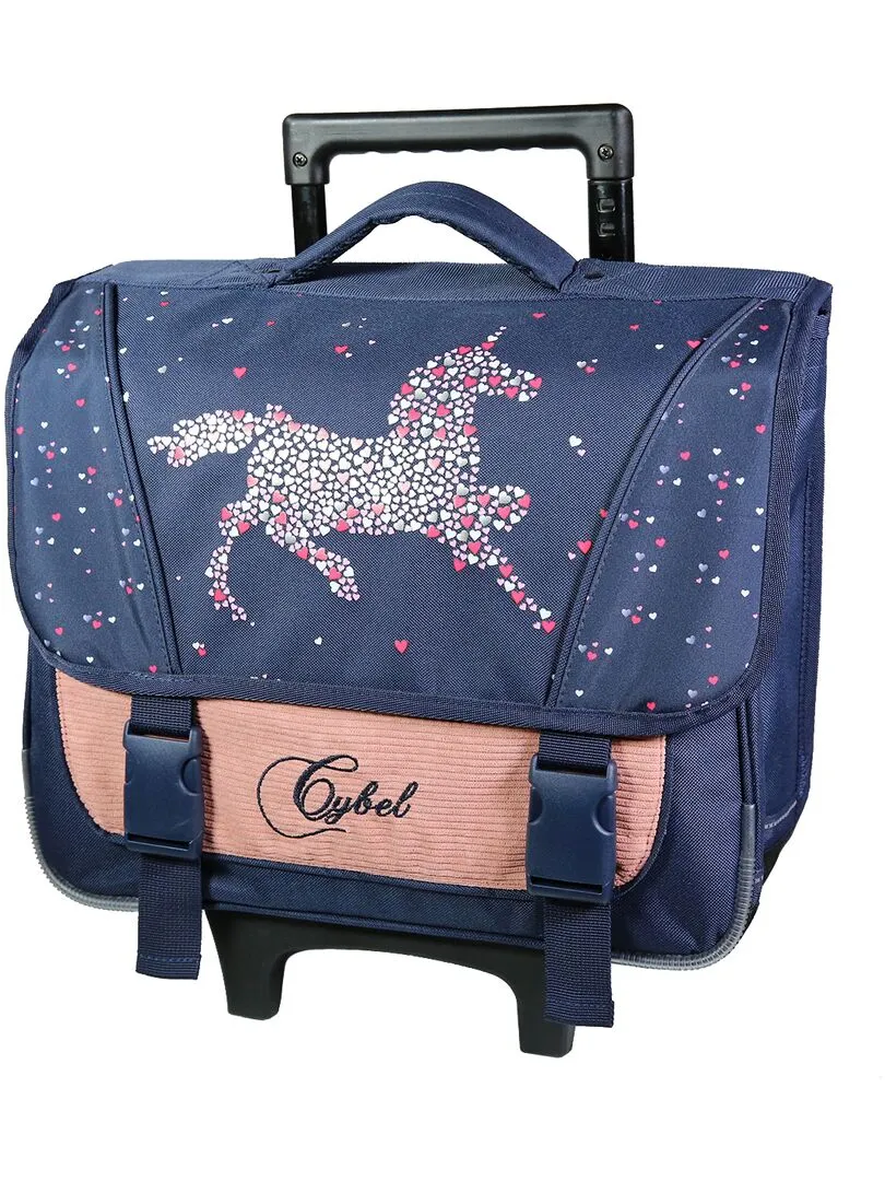 BAGTROTTER Cartable à roulettes 38 cm Cybel Bleu - Bleu