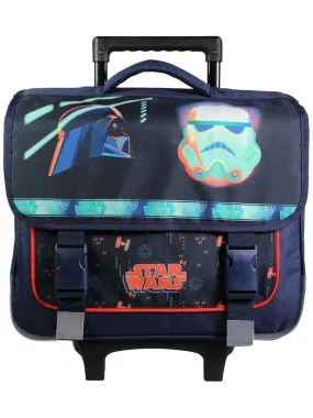 BAGTROTTER Cartable à roulettes 38 cm Disney Star Wars Bleu - Bleu