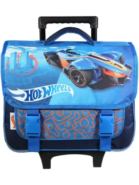 BAGTROTTER Cartable à roulettes 38 cm Hot Wheels Bleu Voiture - Bleu