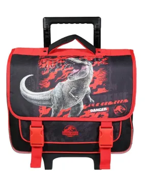 BAGTROTTER Cartable à roulettes 38 cm Jurassic World Dinosaure Noir - Noir