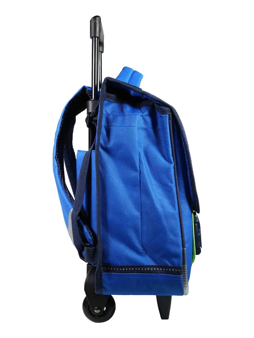 BAGTROTTER Cartable à roulettes 38 cm Ligue 1 Football Bleu - Bleu