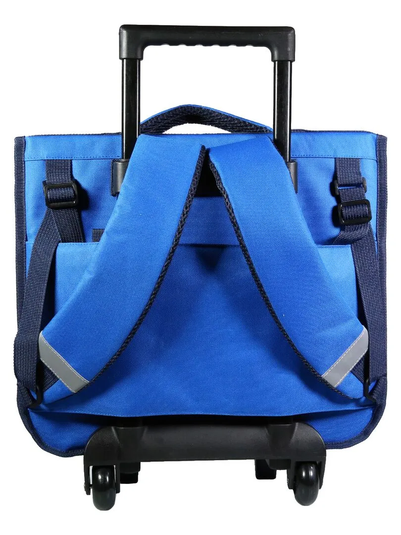 BAGTROTTER Cartable à roulettes 38 cm Ligue 1 Football Bleu - Bleu