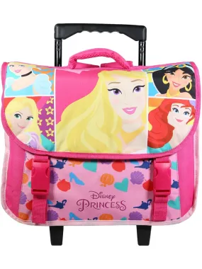 BAGTROTTER Cartable à roulettes 38 cm Princesses Rose - Rose