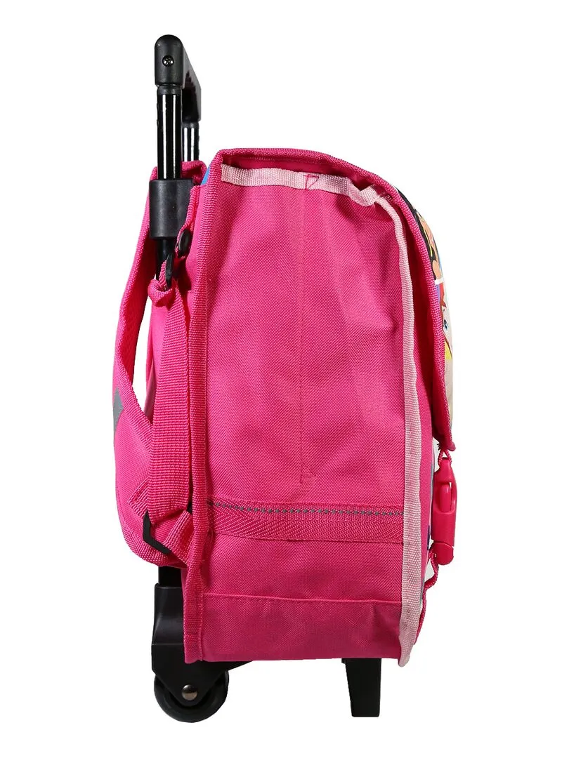 BAGTROTTER Cartable à roulettes 38 cm Princesses Rose - Rose