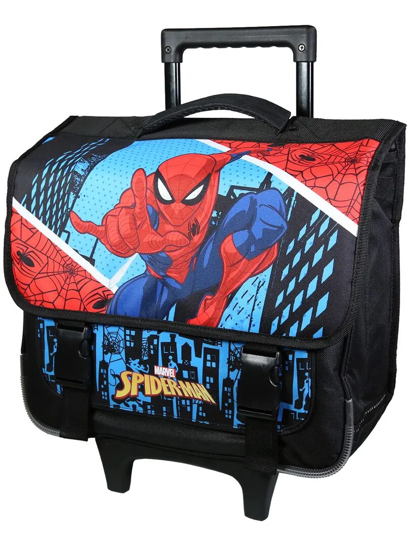 BAGTROTTER Cartable à roulettes 38 cm Spider-Man Bleu - Bleu