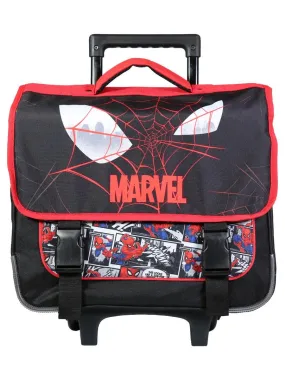 BAGTROTTER Cartable à roulettes 38 cm Spider-Man Noir Toile d'araignée - Noir