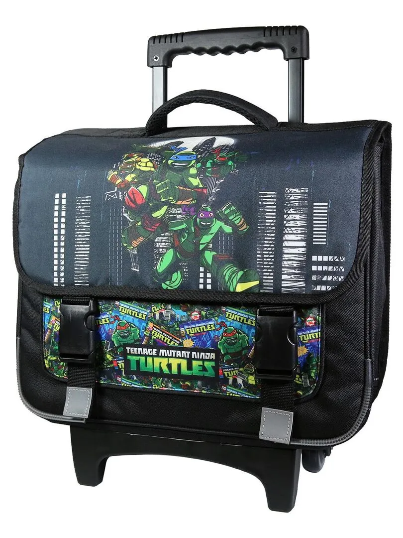 BAGTROTTER Cartable à roulettes 38 cm Tortues Ninja Noir - Noir