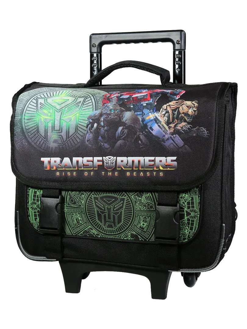 BAGTROTTER Cartable à roulettes 38 cm Transformers Noir - Noir