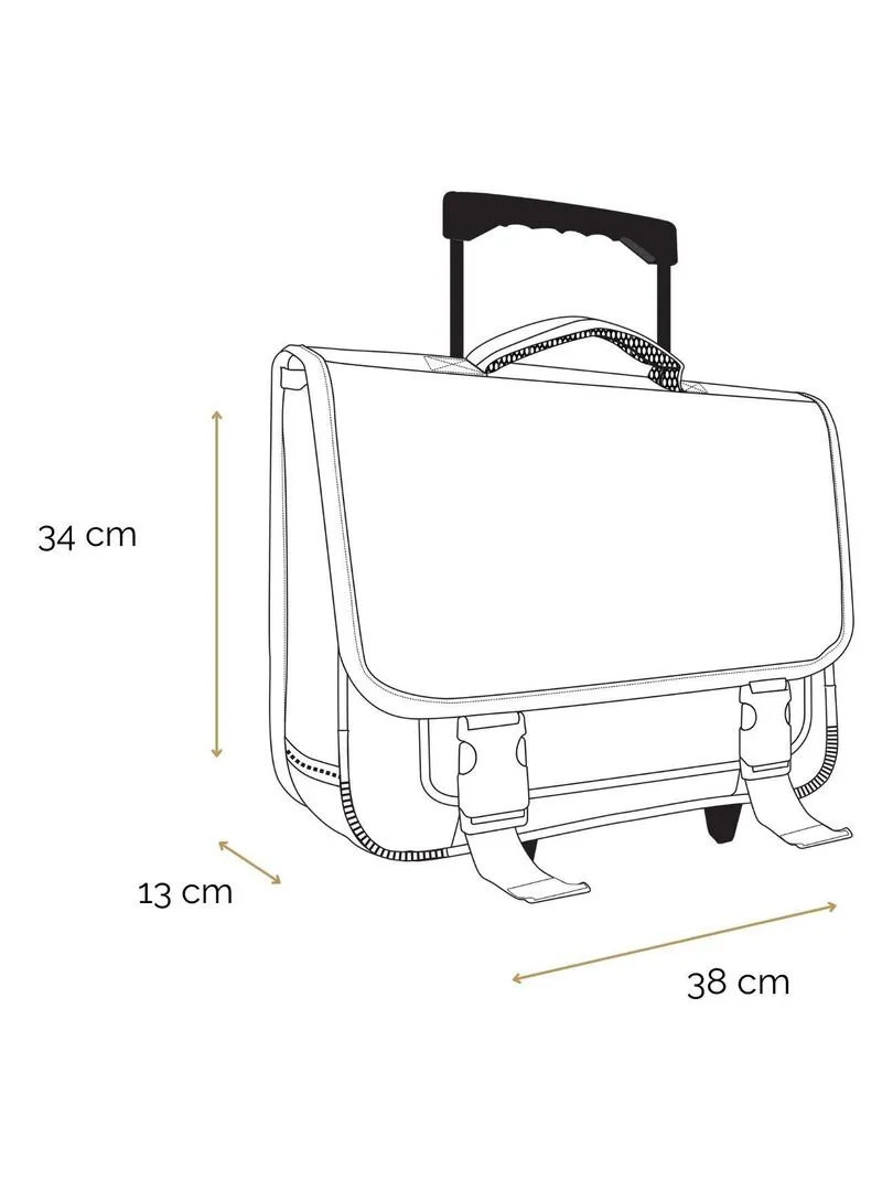 BAGTROTTER Cartable à roulettes 38 cm Transformers Noir - Noir