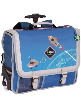 BODYPACK Cartable à roulettes 41 cm Objectif Lune - Bleu