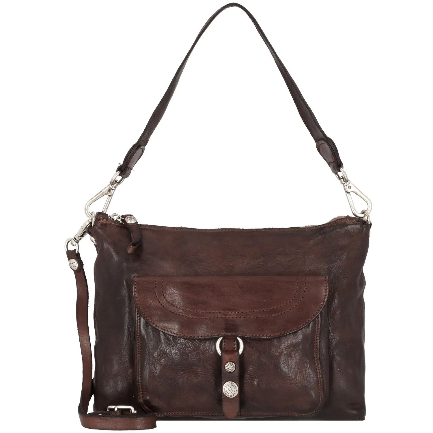 Campomaggi Pochette Sac à bandoulière en cuir 29 cm