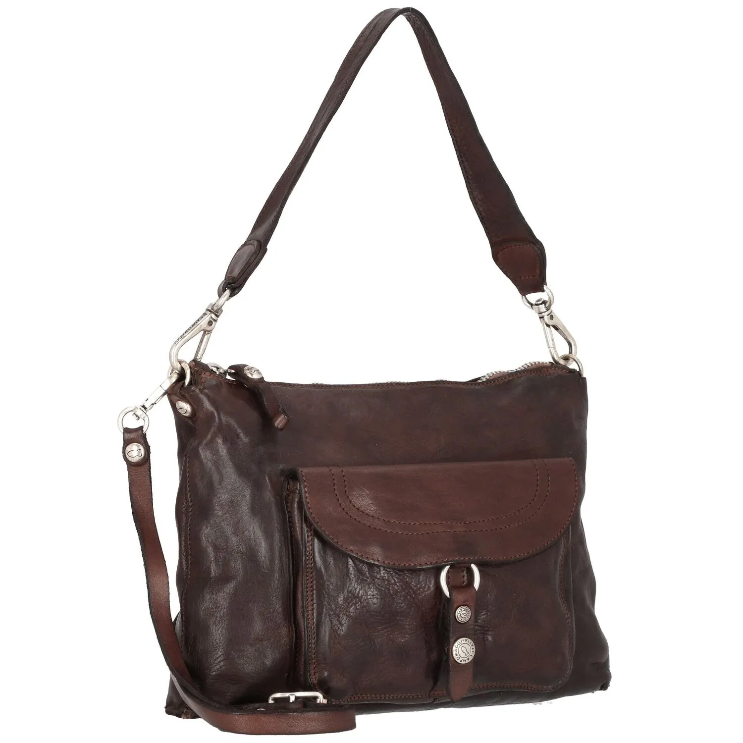 Campomaggi Pochette Sac à bandoulière en cuir 29 cm