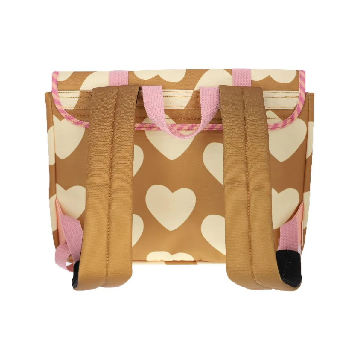 Cartable d'école coeurs beige Roodoudou - Le petit Souk