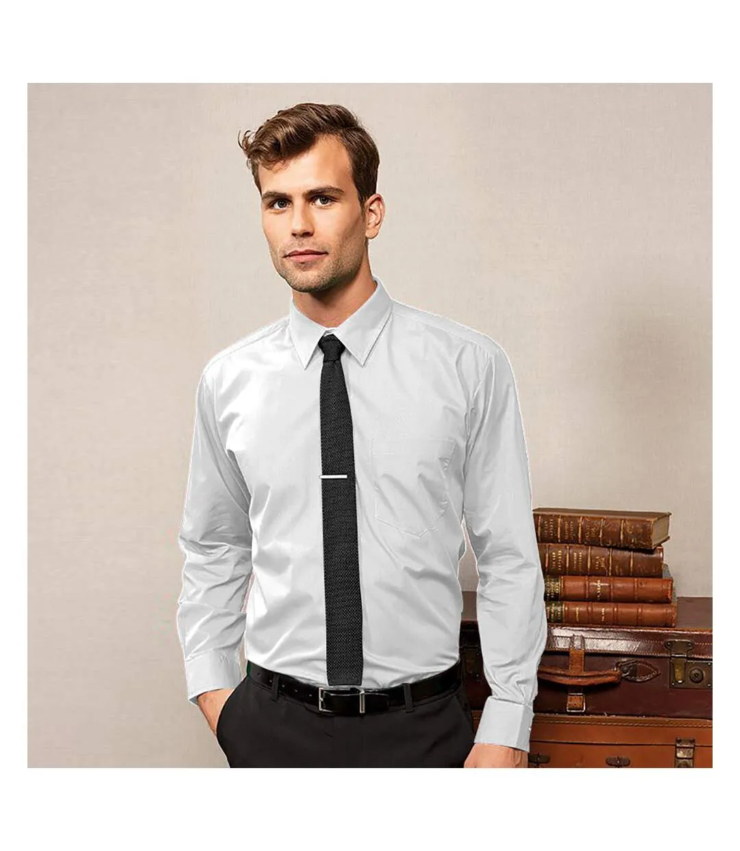 Chemise à manches longues homme blanc Premier