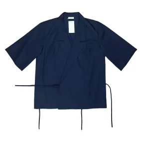 Dries Van Noten Calta Wrap Shirt Blue - SS17