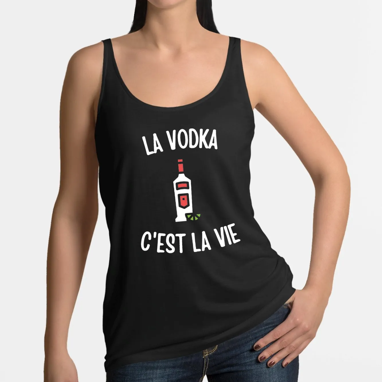 Débardeur Femme La vodka c'est la vie