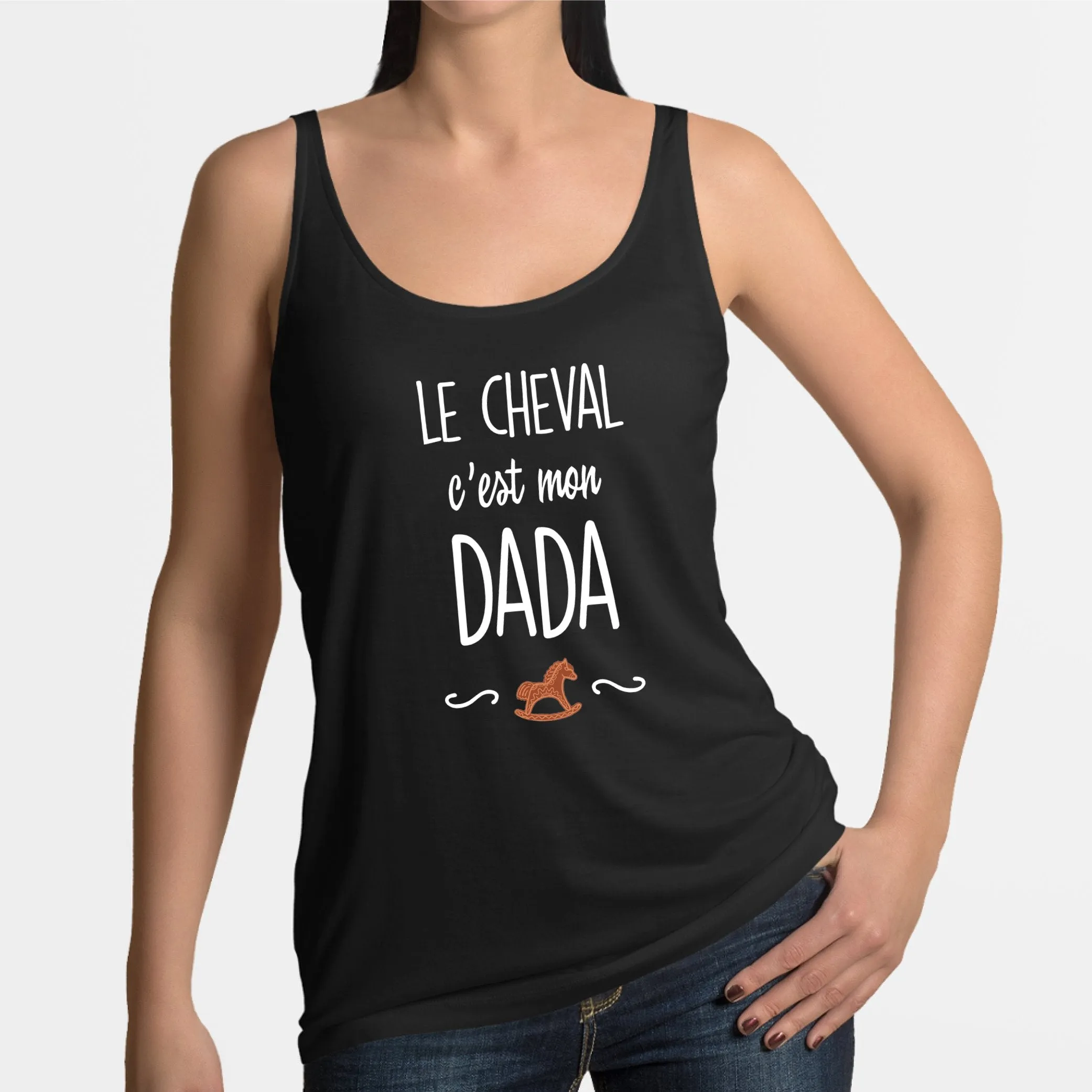 Débardeur Femme Le cheval c'est mon dada