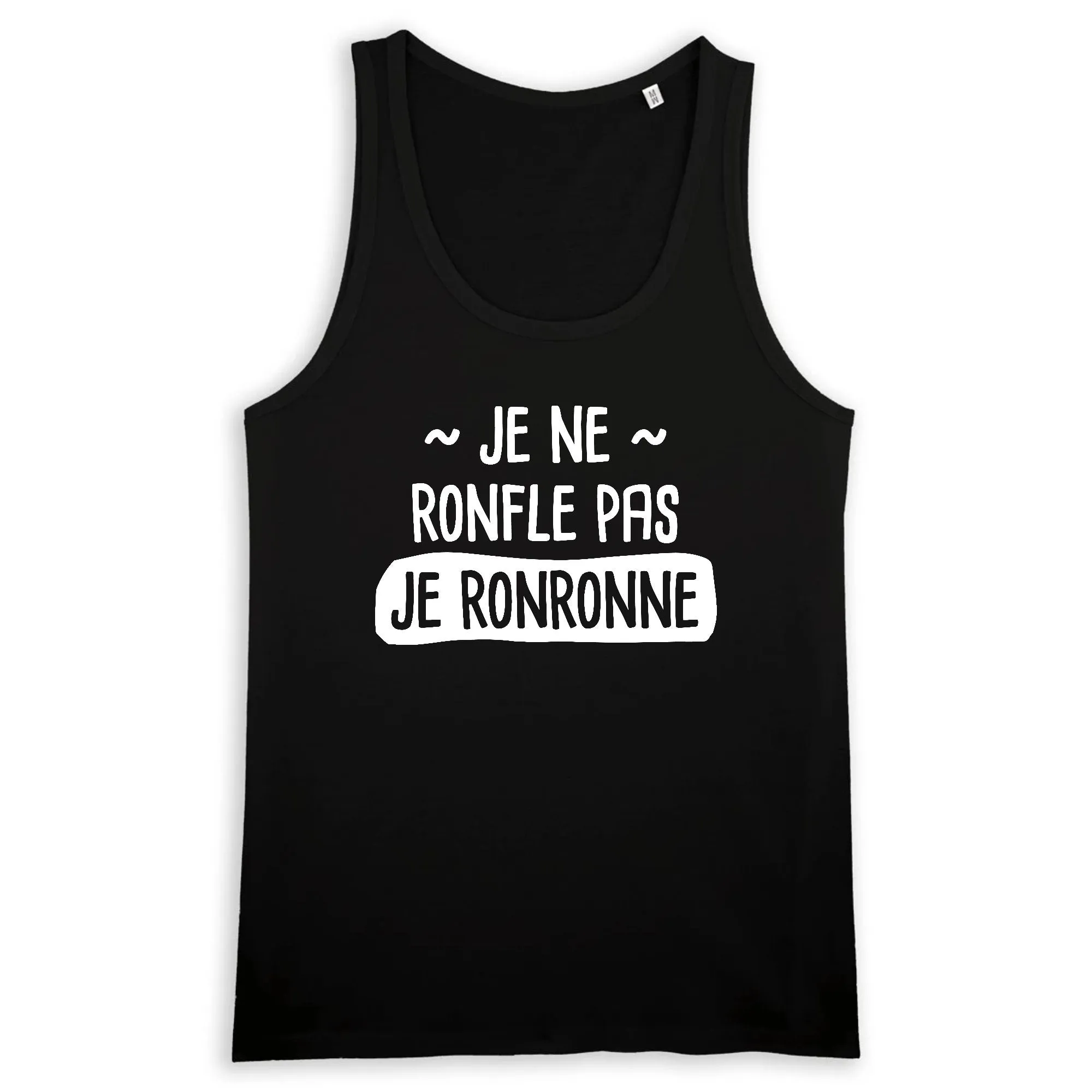 Débardeur Homme Je ne ronfle pas je ronronne