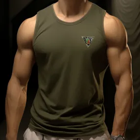 Débardeur vert armée Cooldry brodé 2e REP