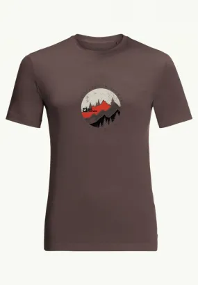 JACK WOLFSKINS HIKKING SS TEE RED EARTH Tee shirt de randonnée