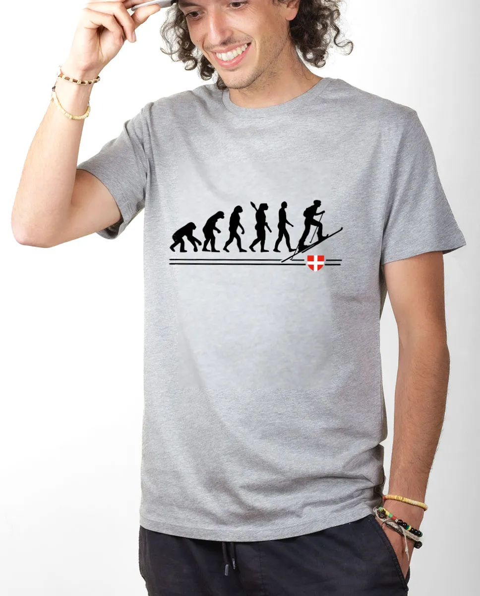 Les Savoyards - T-SHIRT HOMME : ÉVOLUTION SKI DE RANDONNEE