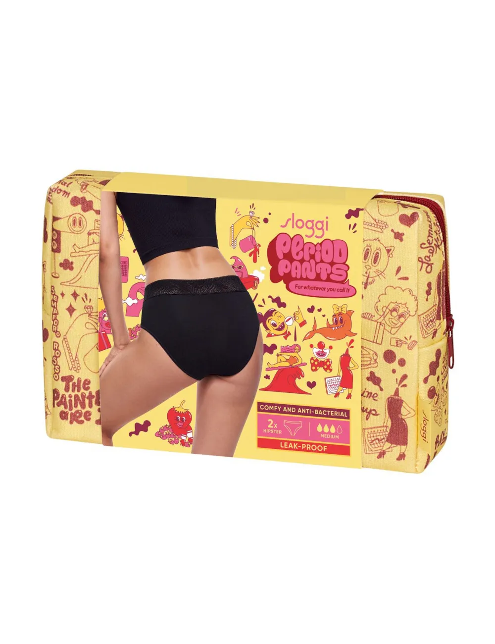 Lot de 2 Menstruelles - Lot de 2 Culottes hipster menstruelles