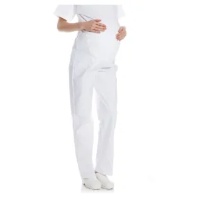 Pantalon médical de grossesse Pomme - Pantalon de grossesse medical E01 - Taille groupée 0 (34/36) COL_023683 Blanc (W0177)