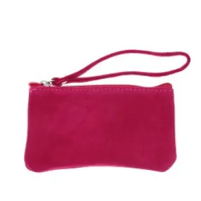 Petite pochette cuir rose foncé Maison Suzanne - Le petit Souk