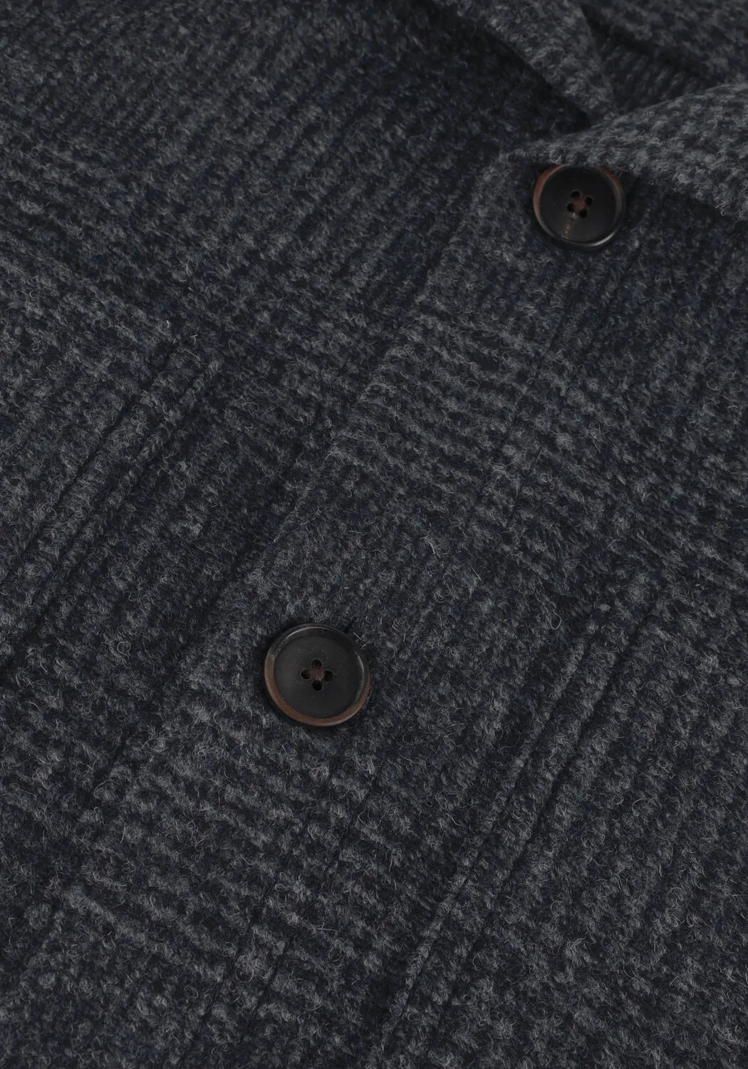 profuomo surchemise overshirt knit check bleu foncé