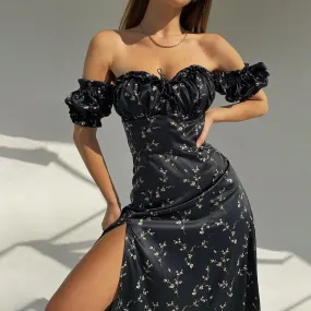 Robe Maxi à manches bouffantes Senza