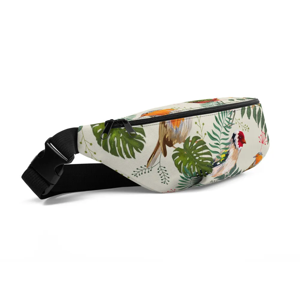 Sac Banane - FEUILLES ET OISEAUX TROPICAUX