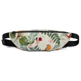 Sac Banane - FEUILLES ET OISEAUX TROPICAUX