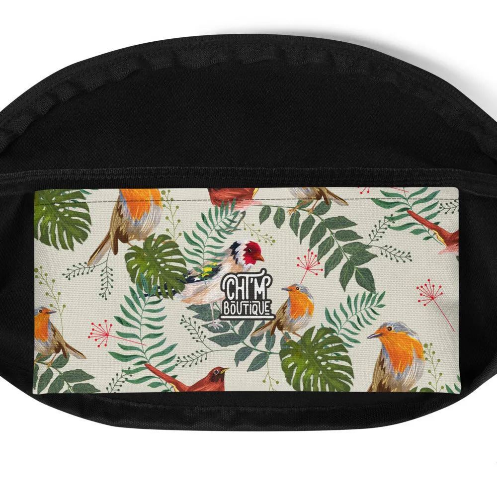 Sac Banane - FEUILLES ET OISEAUX TROPICAUX