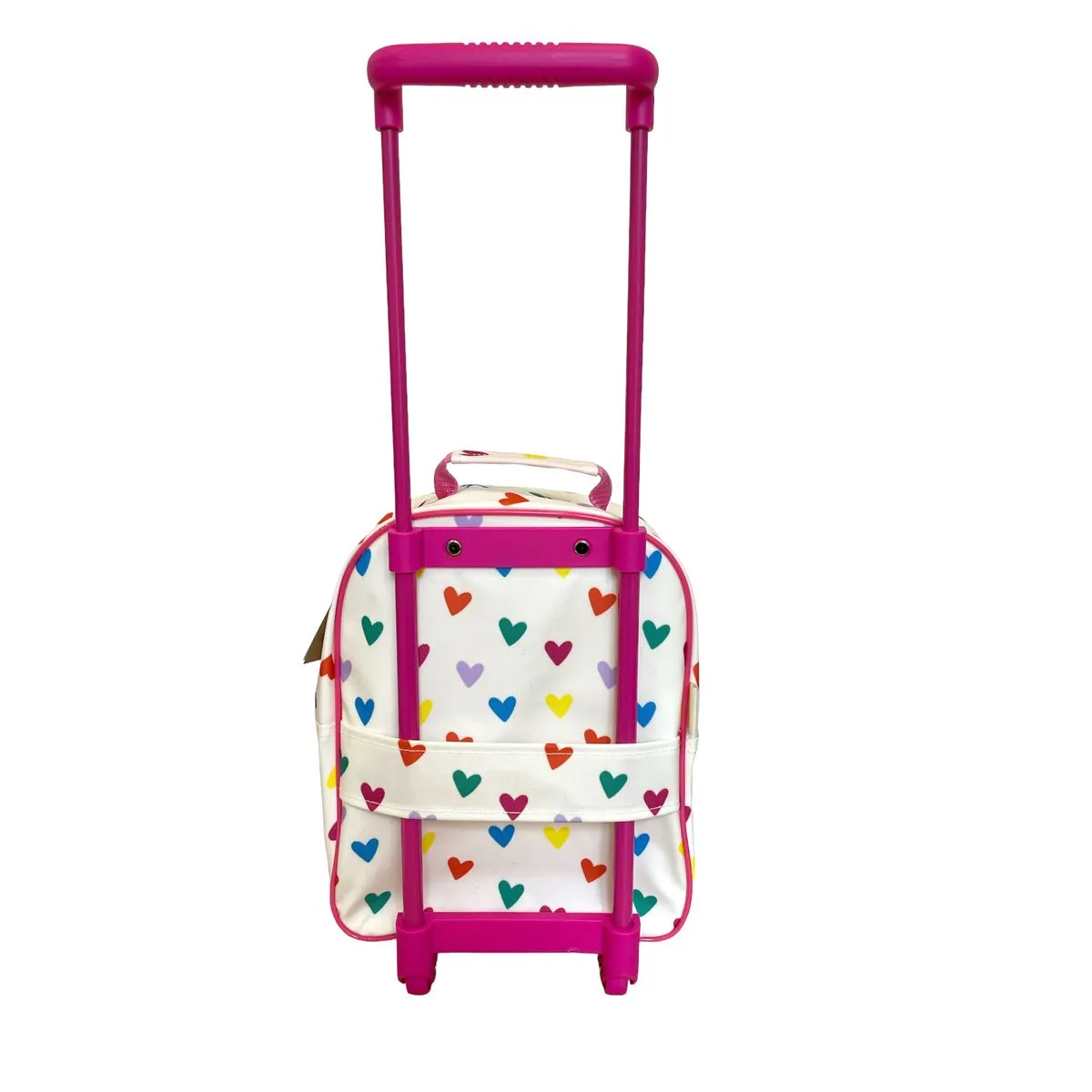 Sac cartable à roulettes enfant multicœurs Jolie saison - Le petit Souk