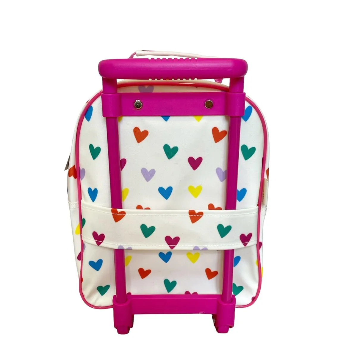 Sac cartable à roulettes enfant multicœurs Jolie saison - Le petit Souk