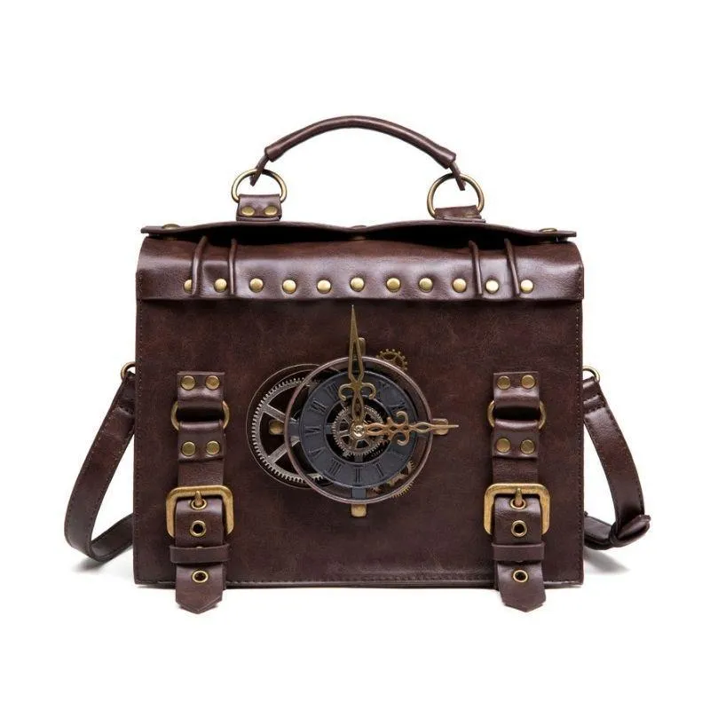 Sac Steampunk EDISON avec Portefeuille