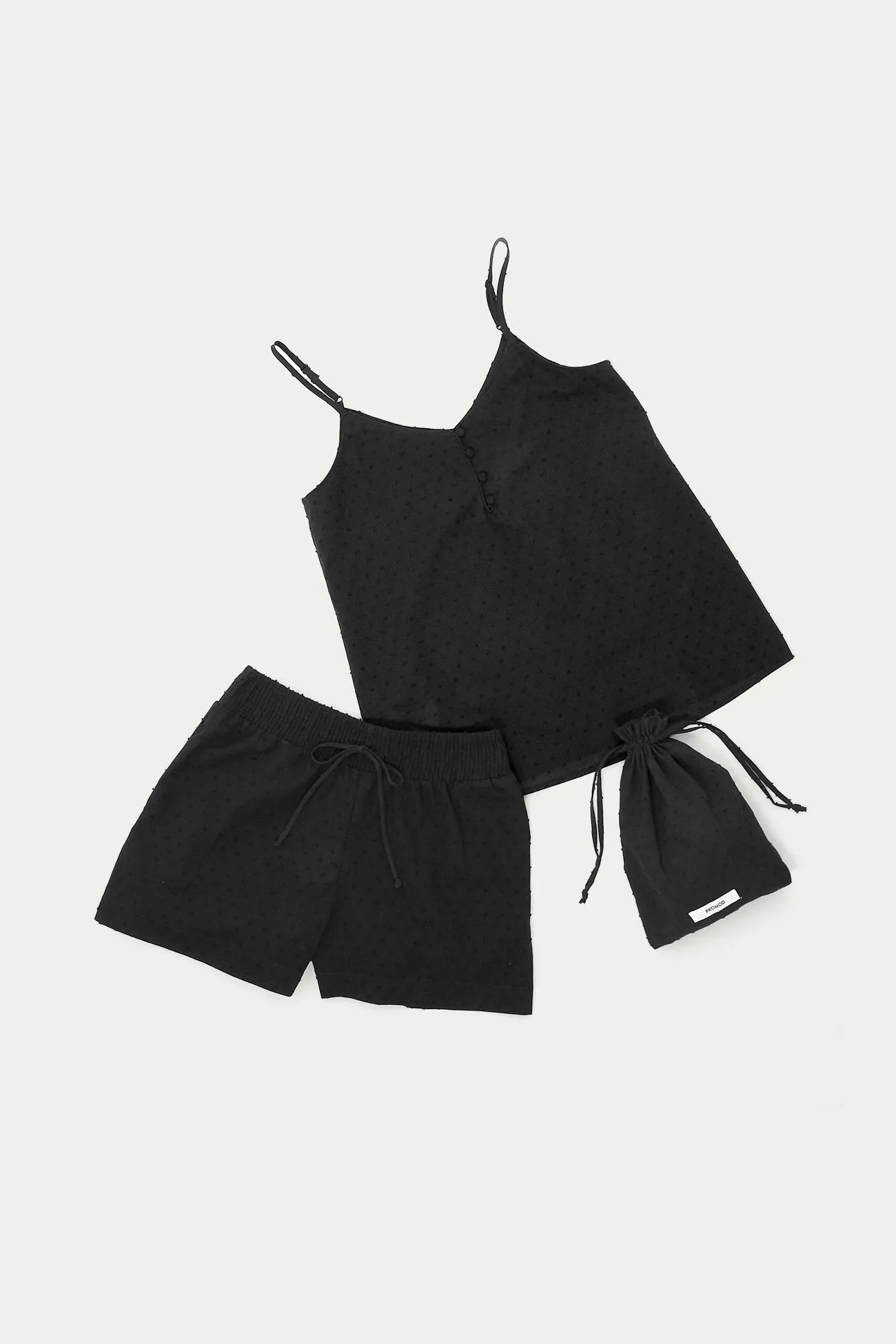 Short en plumetis Femme - Noir