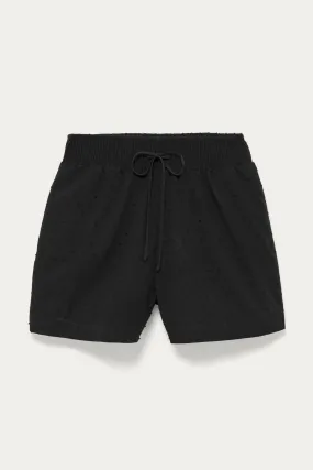 Short en plumetis Femme - Noir