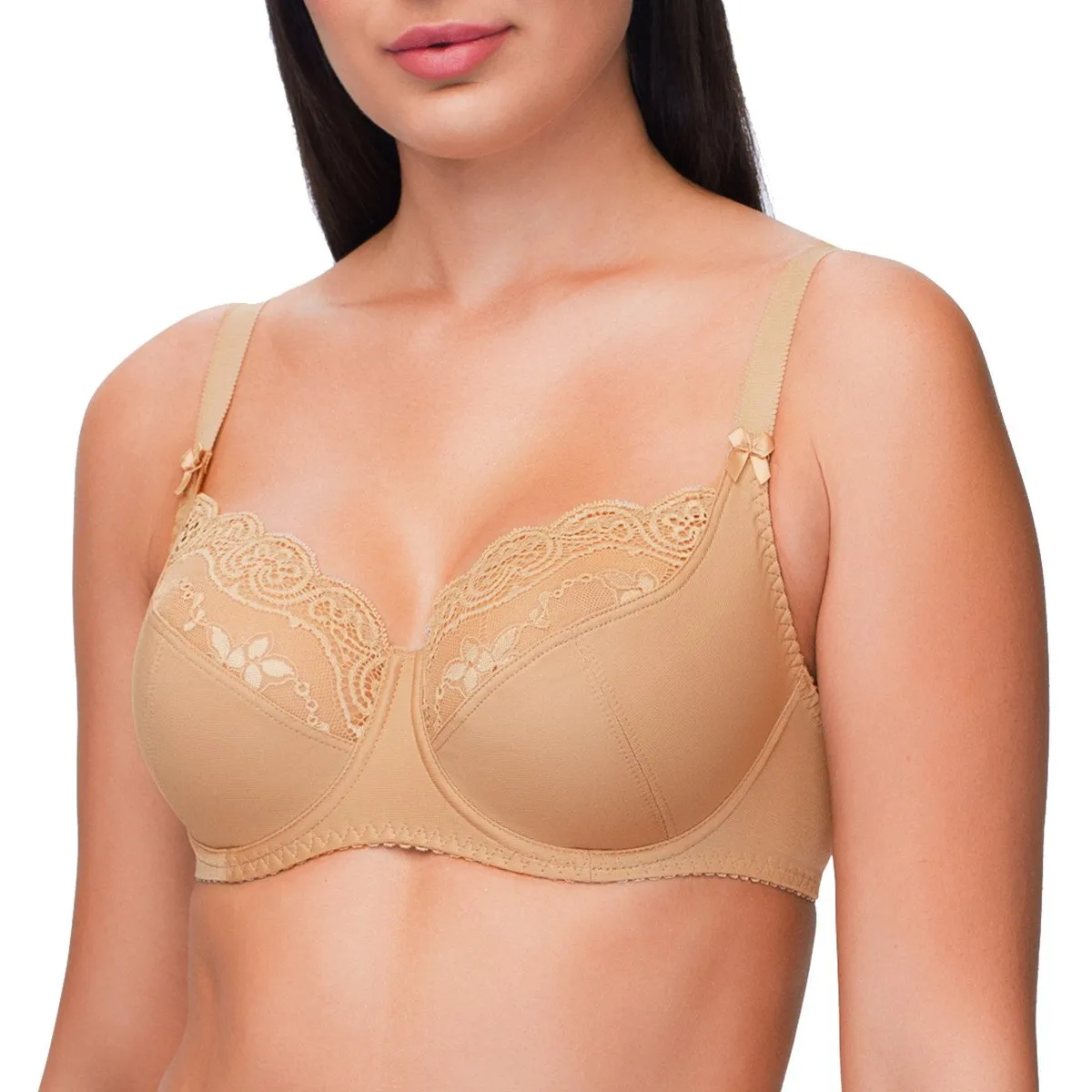 Soutien-gorge balconnet à armatures dentelle Snezhana Caffe latte