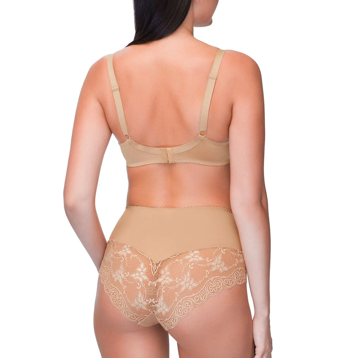 Soutien-gorge balconnet à armatures dentelle Snezhana Caffe latte