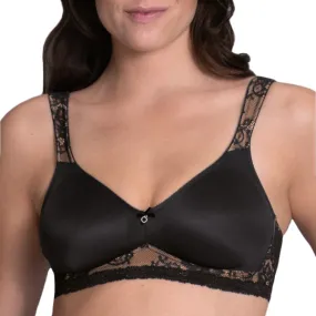 Soutien-gorge d'allègement sans armatures Abby noir de Rosa Faia