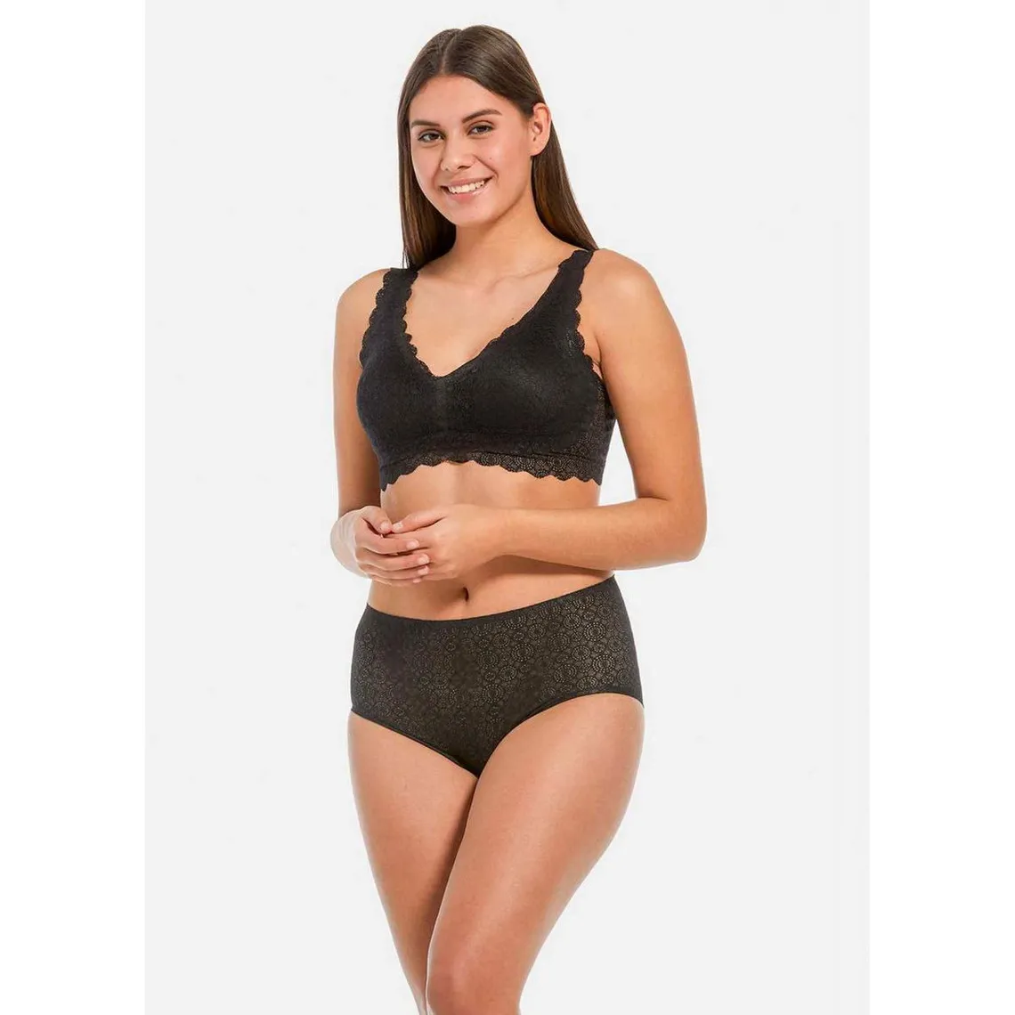 Soutien-gorge dentelle sans armature Noir | 3 Suisses