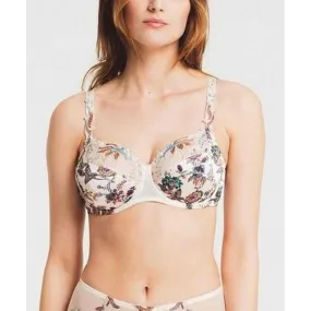 Soutien-gorge Emboîtant Armatures broderie florale - Beige Louisa Bracq | 3 Suisses