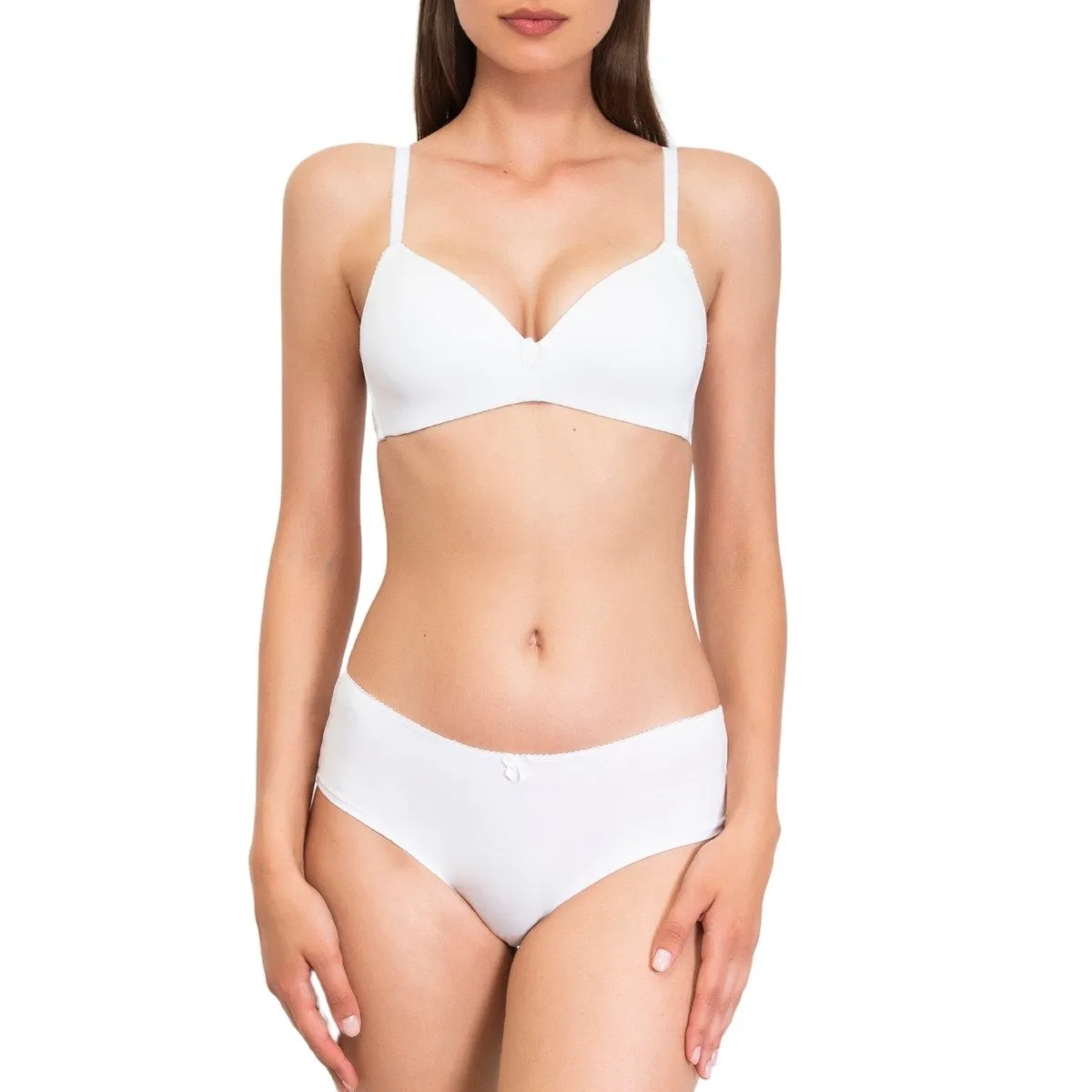 Soutien-gorge paddé en coton bio True milk par Verdissima